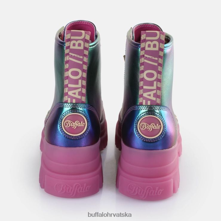sirena ljubičasta Buffalo aspha lace up hi gležnjača vegan |čizme TDD6T439